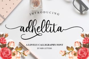 Adhellita: A Calligraphy Font for Editorial Design