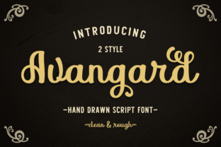 Avangard: A Vintage Script Font for Editorial Design