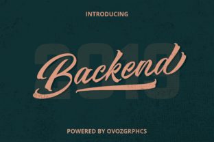 Backend Font: Handwritten Charm for Editorial Layouts
