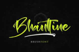 Bhauttine: A Bold Brush Font That Transforms Digital Layouts