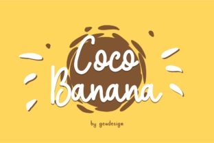 Coco Banana: A Script Font for Real Projects