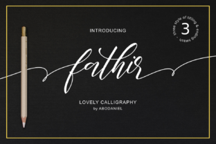 Fathir: A Handwritten Typeface with a Romantic Web Design Twist