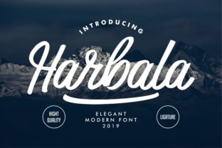 Harbala: A Bold Handwritten Font for Professional Branding