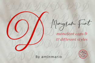 Monogram D Monofont Caps D: 36 Ways to Elevate Your Craft Products