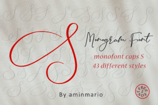 Monogram S Monofont Caps S: A Handwritten Capital for Editorial Design