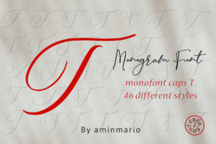 Monogram T Monofont Caps T: A Display Font with Character