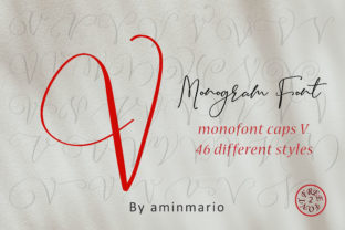 Monogram V Monofont Caps V in Campaign Design