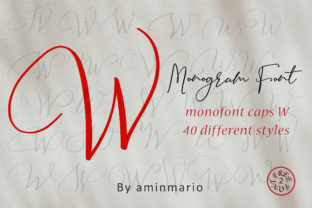 Monogram W Monofont Caps W: A Flexible Font for Business Branding