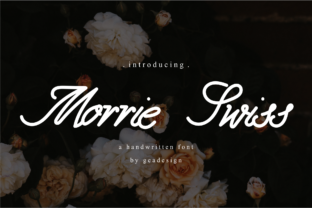 Morrie Swiss: A Handwritten Font for Handmade Products and Printables