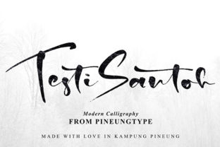Testo Santoh: A Playful Script Typeface for Handmade Product Labels and Designs