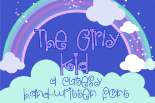 The Girly Kid Font: Handwritten Charm for Makers